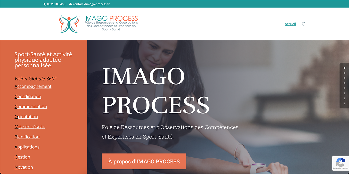 création du site web imago-process.fr